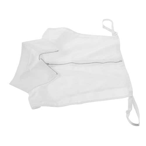 VANZACK Weißer Abnehmbarer Falscher Kragen Pulloverkrageneinsatz Zum Verkleiden Abnehmbarer Falscher Kragen Für Damen Weißer Hemdkragen Pulloverkragenbefestigung Mit Reißverschluss von VANZACK