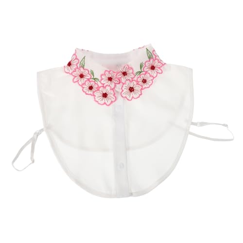 VANZACK Abnehmbarer Falscher für Damen Eleganter Weicher mit Floralem Vielseitig Einsetzbar für Verschiedene Anlässe Verleiht Jedem Outfit eine Stilvolle Note von VANZACK