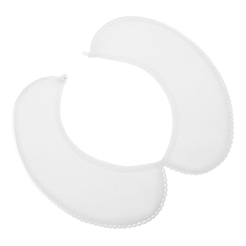 VANZACK Falscher Kragen Abnehmbarer Dickey-kragen Bluse Halbhemden Falscher Kragen Runder Reverskragen Für Mädchen Und Frauen Abnehmbare Bluse Mit Bestickten Blumen von VANZACK