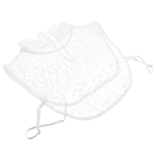 VANZACK Abnehmbarer Spitzenkragen Damen Weißer Fake Kragen Viskose Blusenkragen Hemdkragen Dekorativer Fake Collar für Pullover Kleidungen von VANZACK