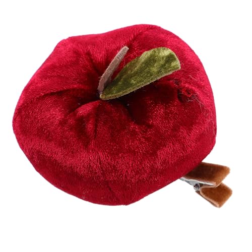 VANZACK Lustige Apfel-haarnadel Für Mädchen Süße Plüsch-fruchthaarnadel Party-haaraccessoire Vintage Design Festliches Weiches Material Für Partys Geburtstage Und Cosplay von VANZACK