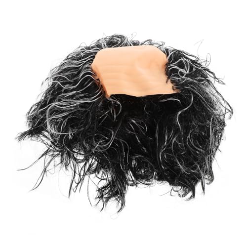 VANZACK Altersperücke Herren Glatze Kostümperücke für Halloween Fasching Verstellbar Bequem Wiederverwendbar für Theater Cosplay Party von VANZACK