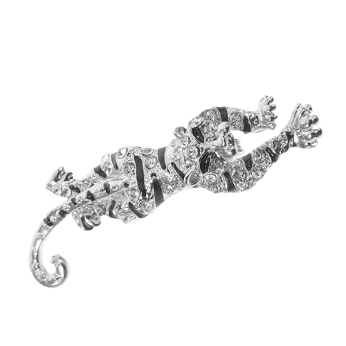 VANZACK Leoparden Brosche Mit Strass Intarsien Für Kleidung Mantel Hut Schal Anstecknadel Modeaccessoire Für Damen Anzug-reversnadel von VANZACK