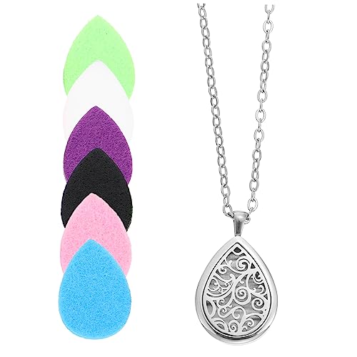 VANZACK Aromatherapie Halskette Herzform Anhänger Hohl Design für Damen Ätherisches Öl Schmuck mit Langlebiger Poliertechnik Hautfreundlich Perfektes für Muttertag und Alltag VANZACK Aromatherapie Halskette Herzform Anhänger Hohl Design für Damen Ätherisches Öl Schmuck mit Langlebiger Poliertechnik Hautfreundlich Perfektes für Muttertag und Alltag von VANZACK