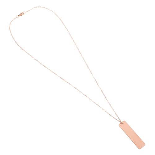 VANZACK Bar Anhänger Halskette für Männer Frauen Unisex Diy Schmuck für Personalisierbare Kette mit Eleganter Verarbeitung Robuste Tarnungsfreie Edelstahlkette für Besondere Anlässe von VANZACK