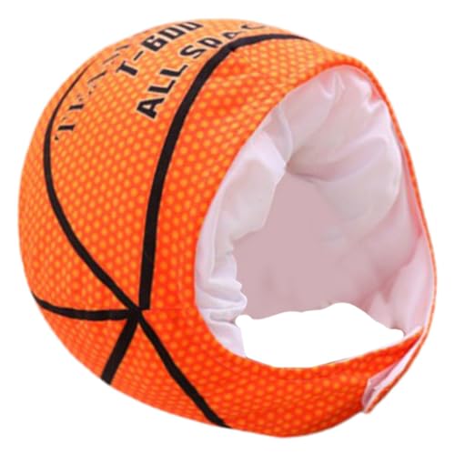 VANZACK Basketball Kopf Hut Lustige Neuheit Dekorative Kopfbedeckung für Party Cosplay Leichtes Material Fotorequisiten für Karneval und Halloween von VANZACK