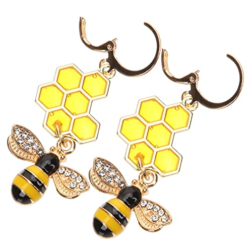 VANZACK Bienenohrringe für Frauen Hypoallergene Dangle Ohrringe mit Design Leicht für Sommerfestivals Geburtstagsfeiern Hochzeiten Täglichen VANZACK Bienenohrringe für Frauen Hypoallergene Dangle Ohrringe mit Design Leicht für Sommerfestivals Geburtstagsfeiern Hochzeiten Täglichen von VANZACK