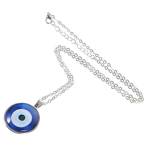 VANZACK Blaues Evil Eye Anhänger Halskette Schützender Türkischer Zeitjuwel Anhänger für Frauen und Teenager Modisches Schmuckstück für Alltag und Festtage von VANZACK