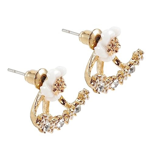 VANZACK Blumige Ohrstecker Damen Leichtes Design Nickelfrei Kleine Ohrstecker Modisches Hochzeitsschmuck für Frauen und Mädchen von VANZACK