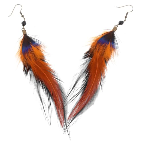 VANZACK Boho Federohrringe Damen Natürlich Plume Ohrhänger Leicht Ethno Stil Mit Kristallperlen Schmuck Für Alltag Party Geschenk VANZACK Boho Federohrringe Damen Natürlich Plume Ohrhänger Leicht Ethno Stil Mit Kristallperlen Schmuck Für Alltag Party Geschenk von VANZACK