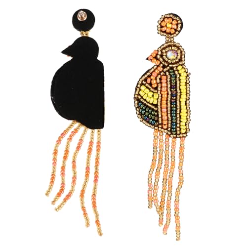 VANZACK Boho ohrringe Handgefertigt mit Bunten Perlen und Quasten Leichte Ethno ohrringe für Damen Langlebig und Modisch für Party Alltag und von VANZACK