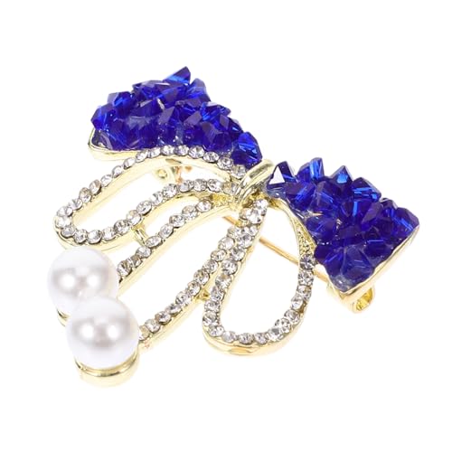 VANZACK Bowknot Brosche mit Funkelnden Strasssteinen Vielseitiger Schmuck für Damen als Anstecknadel für Kleidung Schals und Taschen Modisches Accessoire für Besondere Anlässe von VANZACK