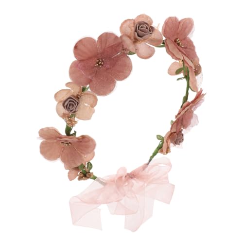 VANZACK Brautkranz Haarband Verstellbar Langlebig Elegant für Hochzeiten Partys Festivals Boho Haarschmuck für Bräute Brautjungfern von VANZACK