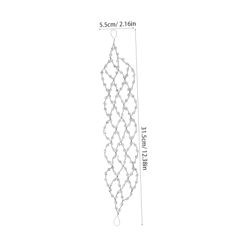 VANZACK Breites Strass Haarband Damen mit Hohlraum Design Mesh Haarschmuck Western Party Accessoire Glänzender Haarreif für Modische Frauen von VANZACK