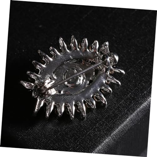 VANZACK Brosche Damen Evil Eye Form mit Strassbesatz Anstecknadel für Kleidung und Hut Schmuckbrosche Geschenkidee für Frauen Rosa von VANZACK