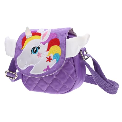 VANZACK Kleines Unicorn Umhängetasche Für Mädchen Cartoon Einhorn Schultertasche Mini Einhorn Handtasche Für Kleinkinder Praktische Tragetasche Mit Guter Verarbeitung Als Täglicher Begleit von VANZACK