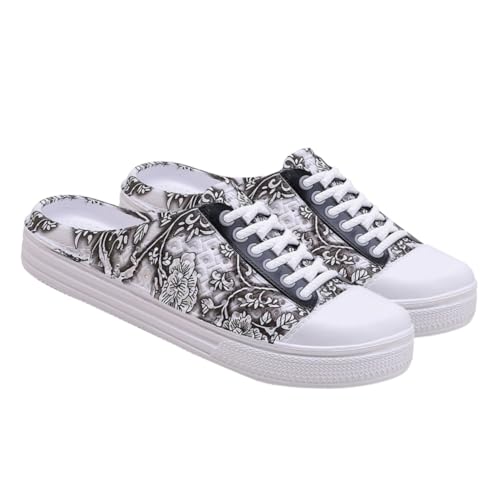 VANZACK Damen Badeschuhe Sommer Sandalen Leicht Atmungsaktiv rutschfest Bequeme Strand Hausschuhe mit Hohlem Design für Garten und Outdoor Schwarz von VANZACK