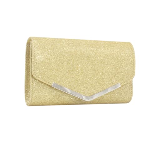 VANZACK Damen Clutch Bag mit Kette Mittlere Kapazität Glitzerndes Design Vielseitig als Handtasche oder Abendtasche für Hochzeit Party Festliche Anlässe von VANZACK
