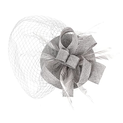VANZACK Damen Fascinator Schleier Hut Netz Stirnband für Teeparty Bankett Kopfbedeckung von VANZACK