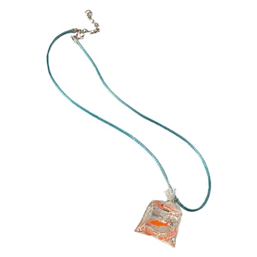 VANZACK Damen Halskette mit Filigranem Goldfisch Anhänger Leichtes Hautfreundliches Schmuckstück Vielseitig Kombinierbar für Alltag Strandparty und Festliche Anlässe von VANZACK