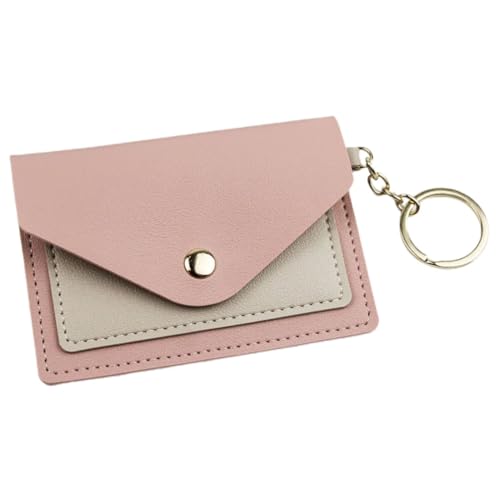 VANZACK Damen Kartenetui aus Kunstleder mit Schlüsselanhänger Kleines Portemonnaie in Candy Farben Münzfach und Kreditkartenhalter Handliche Geldbörse für Alltag Reisen und Party von VANZACK