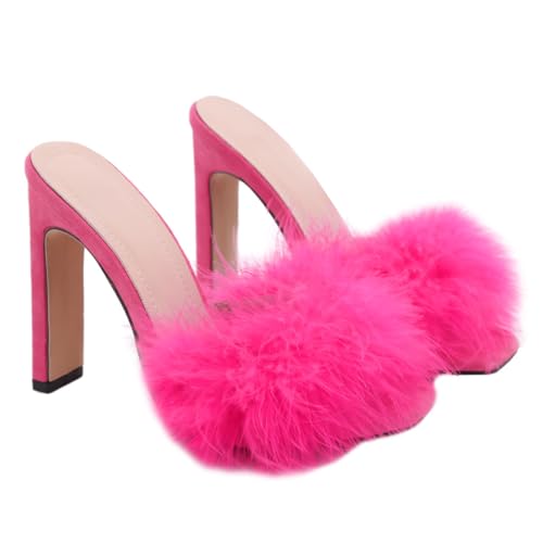 VANZACK Damen Outdoor Sandalen mit Stabilem Absatz Sommer Sandaletten Modernes Design Schuhe für Alltag und Freizeit Rosa von VANZACK