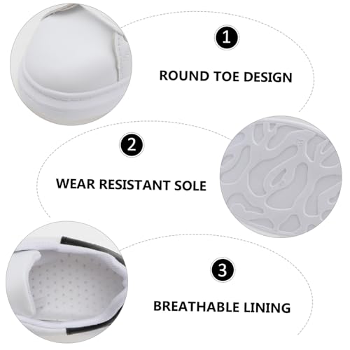 VANZACK Damen Sportschuhe mit Dicker Sohle Atmungsaktive Pu mesh Laufschuhe rutschfeste Freizeitsneaker Leichte Board Shoes für Schule und Alltag Komfortabel und Strapazierfähig von VANZACK