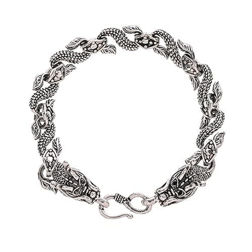 VANZACK Drachenarmband Für Männer Aus Legierung Bettelarmband Mit Drachendesign Armbandgeschenk Für Herren Alltagstaugliches Accessoire von VANZACK