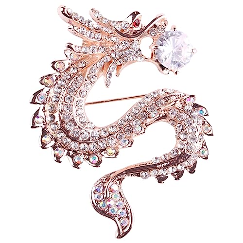 VANZACK Drachenbrosche für Damen Elegantes Chinesisches für Neujahr Besondere Anlässe Anstecknadel für Jacken Pullover Schals von VANZACK