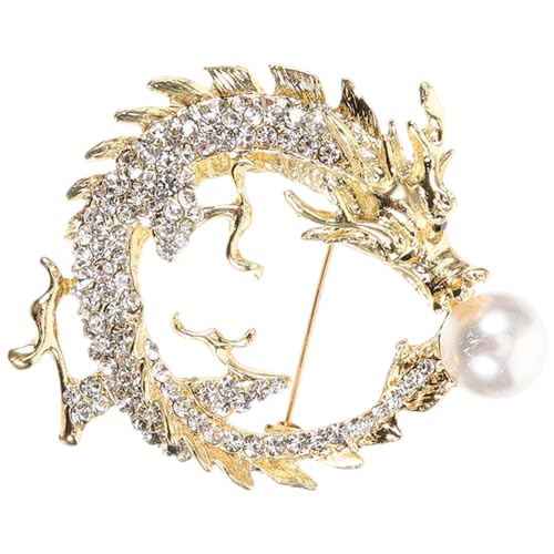 VANZACK Drachenbrosche im Chinesischen Retro Anstecknadel Robustem Material Elegantes für Kleidung für Freunde Familie Vielseitig Tragbar VANZACK Drachenbrosche im Chinesischen Retro Anstecknadel Robustem Material Elegantes für Kleidung für Freunde Familie Vielseitig Tragbar von VANZACK