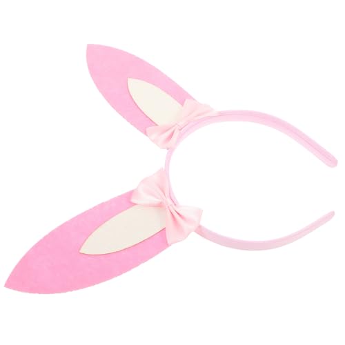VANZACK Easter Bunny Haarreif Mit Süßen Ohren Und Schleife Kopfbedeckung Für Ostern Karneval Oder Cosplay-events Bequem Und Stilvoll Für Erwachsene von VANZACK