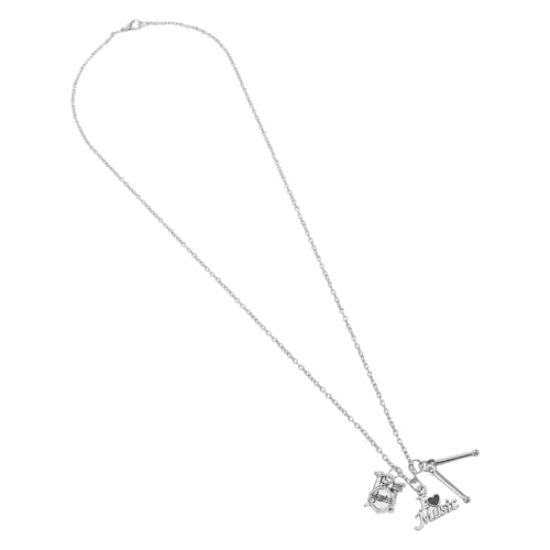 VANZACK Edelstahl Schlagzeug Halskette für Musikliebhaber Langlebiger Trommel anhänger Ergonomisches Design für Damen und Herren Stilvolles Schmuckstück für Alltag und Auftritte von VANZACK
