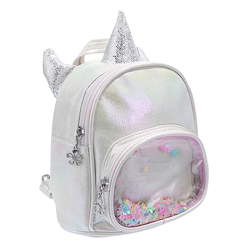 VANZACK Einhorn Design Schultasche Für Mädchen Junge Mädchen Rucksack Mit Separaten Staufächern Verstellbaren Trägern Geeignet Für Reisen Ausflüge Und Einkaufen von VANZACK