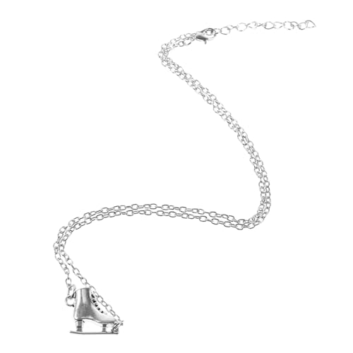 VANZACK Eis Schlittschuh Anhänger Halskette Langlebiger Legierung Kreative Party Skate Halskette als Einzigartiger Schmuck Vielseitige Dekorative Kette für Alltag und Besondere Anlässe von VANZACK