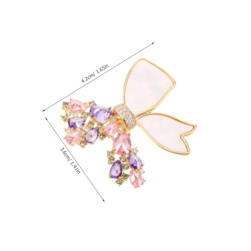 VANZACK Elegante Funkelnde Schmetterling Brosche mit Strasssteinen Modische Sicherheitsnadel für Damen Mäntel Kleider und Schals Vielseitiges Schmuckaccessoire für Elegante Outfits von VANZACK