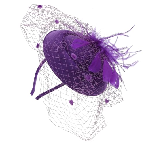 VANZACK Eleganter Damen Fascinator Haarreif mit Schmuckdetail und Netzstoff Verstellbar Leichter Kopfschmuck für Hochzeit Party Braut und Festliche Anlässe Modisches Haardekor von VANZACK