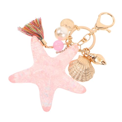 VANZACK Eleganter Perlen-schlüsselanhänger mit Quaste Meeres- Minimalistisches Design Leichter Taschenanhänger für Handtaschen Rucksäcke Reise Strandzubehör von VANZACK