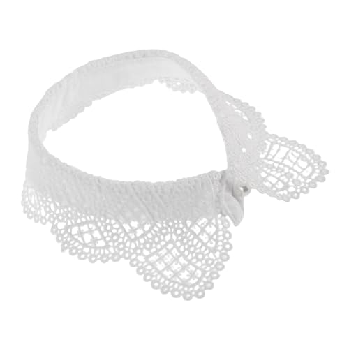VANZACK Eleganter Spitzen halbschal Falscher Kragen Dekoratives Hanfu accessoire Vielseitig Einsetzbar Modischer Leichter Spitzenkragen für Damen Komfortabel und Stilvoll bei Formellen von VANZACK