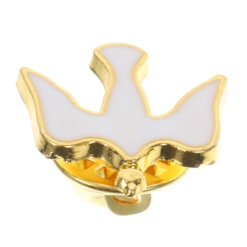 VANZACK Enamel Lapel Pin Friedenstaube Christlicher Glaube Anstecknadel Robuste Verarbeitung Für Festliche Anlässe Hochzeit Party Zubehör von VANZACK