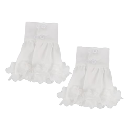 VANZACK Falsche Manschetten Blumen-design Abnehmbar Für Kostüme Partys Stilvolle Dekoration Chiffonmaterial Vielseitig Einsetzbar Für Formelle Anlässe von VANZACK