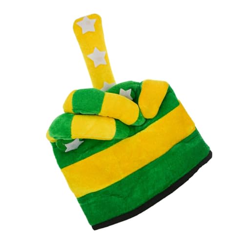 VANZACK Festliche Grüne Gestreifte Mütze für Patrick's Day Kostümzubehör Einheitsgröße Lustiger Hut für Unvergessliche Partys für Feiern Blickfang von VANZACK