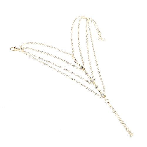 VANZACK Fingerkette Armband mit Perlen und Strass für Frauen Modisches Hand Chain Accessoire für Partys und Alltag für Besondere Anlässe und von VANZACK