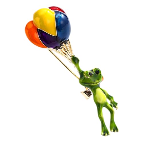 VANZACK Frosch Brosche Hochwertiger Legierung Langlebig Modisches Tier Anstecknadel für Kleidung Rucksack Schal Anzug Geschenkidee für Damen Mädchen von VANZACK