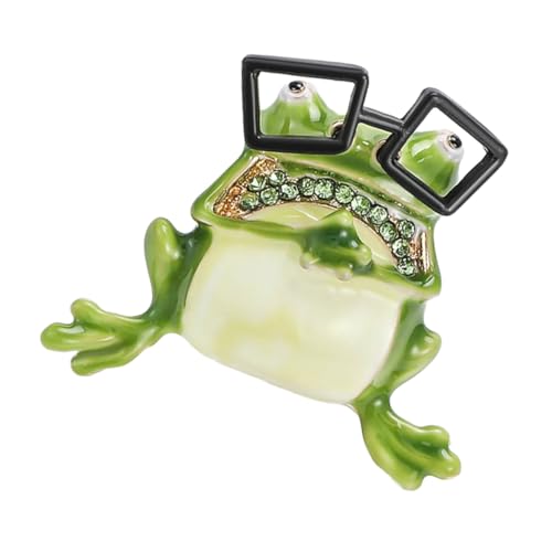VANZACK Frosch Brosche Metall Anstecknadel Kreatives Design Modeaccessoire für Kleidung Hut Rucksack Damen und Herren Geschenkidee von VANZACK