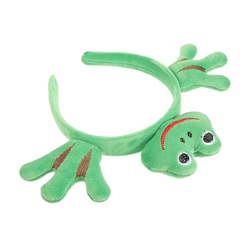 VANZACK Lustiges Frosch Stirnband für Erwachsene Cartoon Haarband Plüsch Kostüm Accessoire für Festivals und Partys von VANZACK