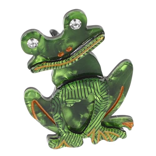 VANZACK Froschform Brosche Dekorative Tier Anstecknadel für Mütze Schal Kleidung Perfektes Accessoire für Festivals Besondere Anlässe von VANZACK