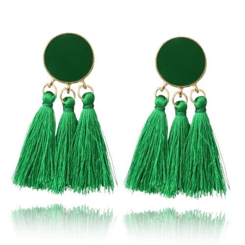 VANZACK Geometrische Damen Ohrhänger mit Boho Quaste Leichte Vintage Ohrringe Baumelnde Schmuckaccessoires Grün Langlebig und Originell als VANZACK Geometrische Damen Ohrhänger mit Boho Quaste Leichte Vintage Ohrringe Baumelnde Schmuckaccessoires Grün Langlebig und Originell als von VANZACK