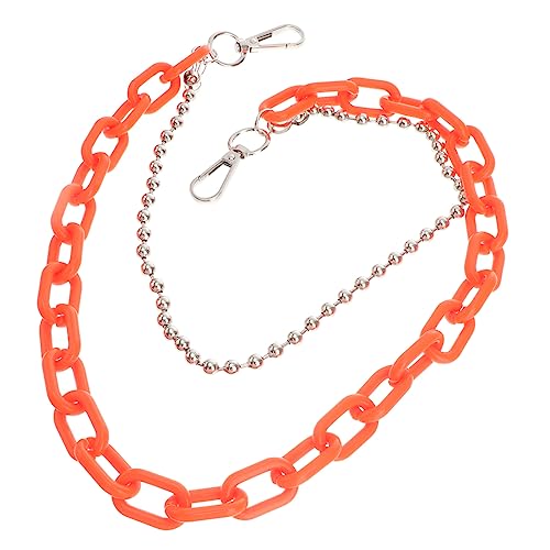 VANZACK Geometrische Körperkette Taille Kettengürtel Für Damen Party Zubehör Bauchkette Körperkette Schmuck Damen Gürtel in Übergröße Für Damen Hüftkette Hüpfen Orange von VANZACK