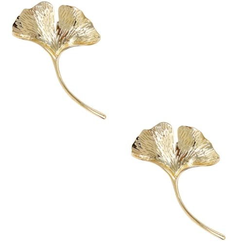 VANZACK Ginkgo Blatt Brosche Metall – Anstecknadel Für Schal - Hut Und Kleidung – Perfektes Accessoire Für Vintage-Tanzpartys Und Besondere Anlässe von VANZACK