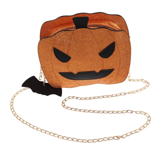 VANZACK Glitzernde Kürbis umhängetasche mit Pailletten Leichte Crossbody tasche für Frauen und Mädchen Schimmernde Partytasche für Alltag Reisen und Shopping Trendige Kleine Handtasche von VANZACK